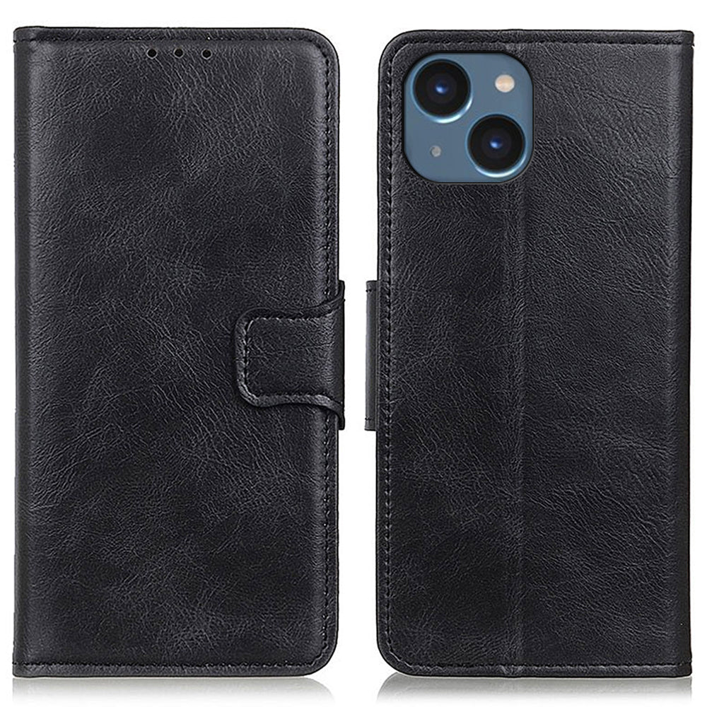Crazy Horse Texture Shell for iPhone 15 PU Leather Case Wallet Stand Flip Folio Phone Cover Crazy Horse Texture Shell for iPhone 15 PU Leather Case Wallet Stand Flip Folio Phone Cover